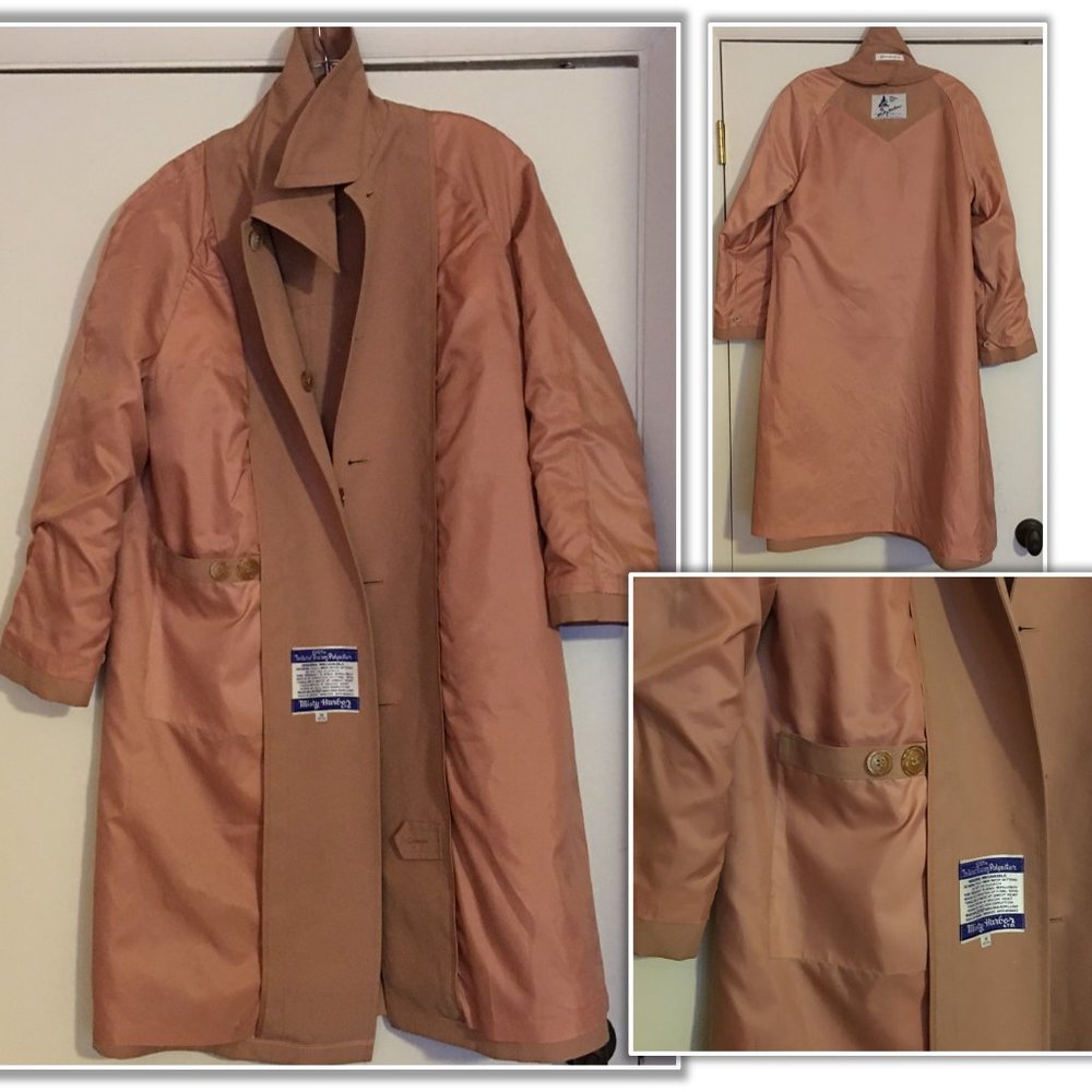 MISTY HARBOR Tan Trench Coat |  Late 60's Vintage! - Picture 10 of 15